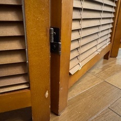 木製 /3連パーテーション/ルーバー /ブラインド機能 /折りたたみ衝立の画像