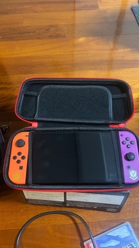 Switch 有機EL スカーレットバイオレットエディション　ハードケース　マイクラ付き