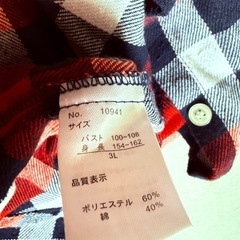 チェック上着の画像