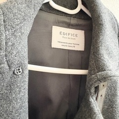 最終お値下げ！エディフィス グレー 灰色 ピーコート キュプラ100%の画像