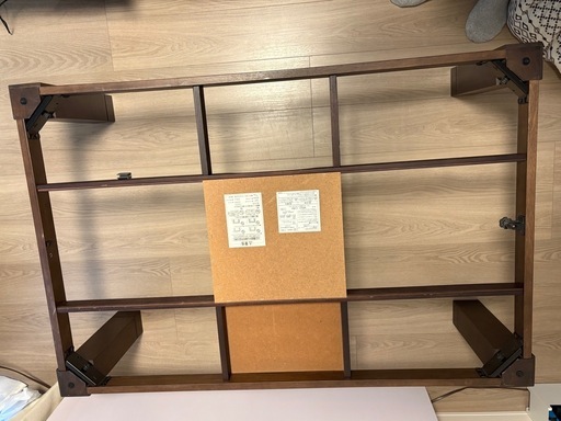 こたつテーブル（120×80cm）重厚感のある大判タイプ　モダンデザイン　分解済み
 