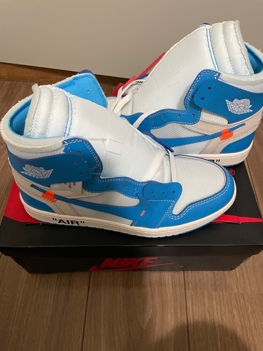 Off-White × Nike Air Jordan 1 High UNC "White/Dark Powder Blue"