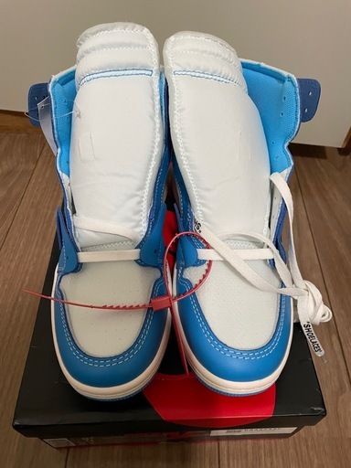 Off-White × Nike Air Jordan 1 High UNC "White/Dark Powder Blue"