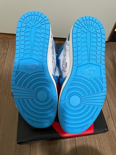 Off-White × Nike Air Jordan 1 High UNC "White/Dark Powder Blue"