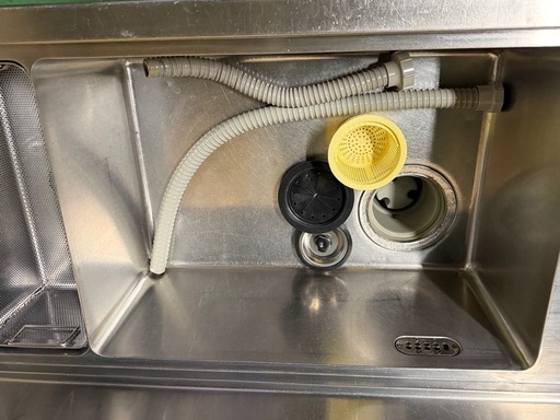 マルゼン左側ソルイドシンクゴミ籠付き 1100x650x810(+150) 人気