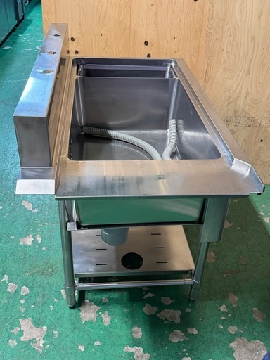 マルゼン左側ソルイドシンクゴミ籠付き 1100x650x810(+150) 人気