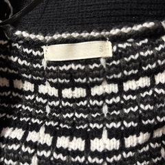 GU チェック柄 ニットベスト　Sサイズの画像