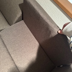 ローソファ　ソファ　ブラウン　茶色の画像