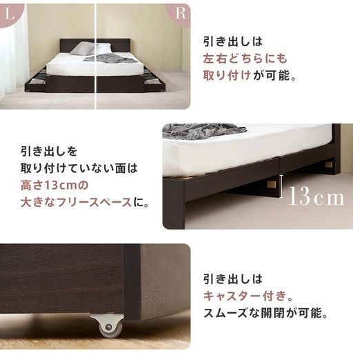 【最終値下げ】すのこ 収納付きベッド シングル