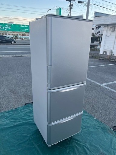 残り2日間値下げ‼️【美品】SHARP ノンフロン冷凍冷蔵庫 350L 型番：SJ-W352E-S（シルバー）
