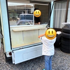長い車検付き‼️キッチンカー　低走行　タンク付き　ハイゼット　パネルバンの画像