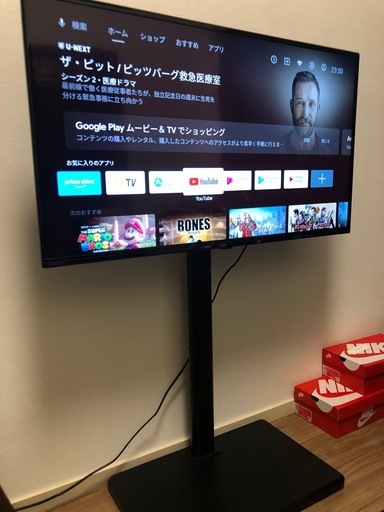 決定しました。Androidテレビ42型とスタンド 