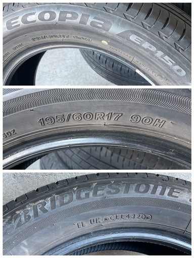 ブリヂストン 195/60R17 
 ECOPIA EP150  エコピア