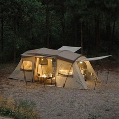 ネイチャーハイク ワンタッチテント 2ルーム トンネルテントの画像