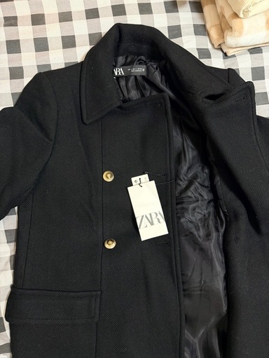 ZARA新商品レディースジャケット　Sサイズ ZARA ザラ 7分袖 ジャケット S ベージュ レディース (ZARA/ジャケット 