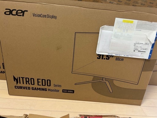 【再値下げ】3点まとめて‼️Acer Nitro 湾曲 ゲーミングモニター 31.5インチ
