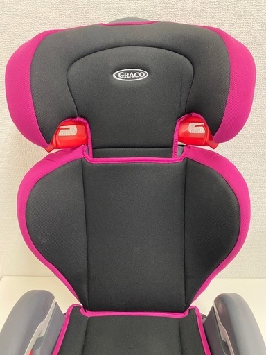 GRACO ジュニアシート 15〜36kg対応 ピンク&times;ブラック 多少シミあり
