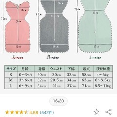 おくるみ2枚セットSサイズの画像