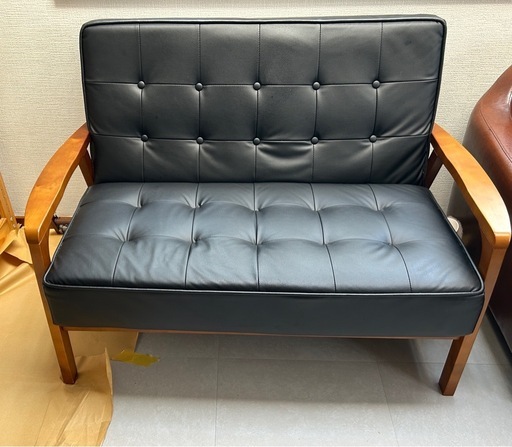 早い者勝ち【美品】カフェ風 2人掛けソファ｜北欧レトロ・アンティーク調【