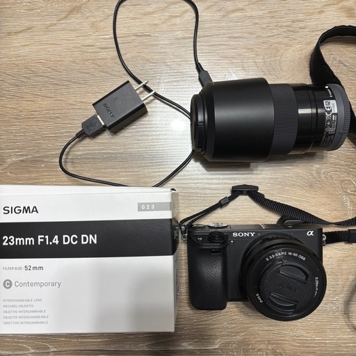 SONY α6400 望遠レンズ　単焦点レンズ　