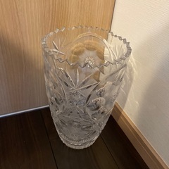 ガラスの花瓶　大 フラワーベース　の画像