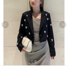 snidel ビジュークロップドジャケットの画像