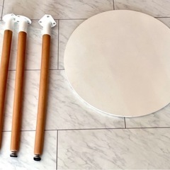 イームズ テーブル 丸テーブル 白 60cm  高さ70cm　テーブル カフェテーブル ティーテーブル 一人暮らし　チェアー付き　　の画像