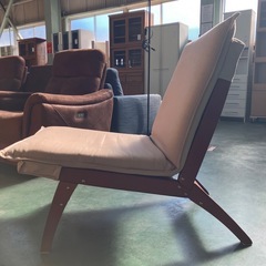 アウトドアチェア デッキチェア ディレクターチェア シートクッション付き‼️ イス 木製×キャンバスの画像