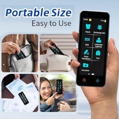 AI翻訳 言語翻訳デバイス 翻訳機 142言語 オフライン翻訳 双方向翻訳 旅行の画像