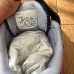 新品　未使用品　ASICS 新品、未使用品　スニーカー ネイビー/ピンク 20.0 cmの画像