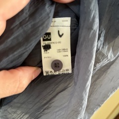 GU シースルー　半袖シャツ　グレーの画像