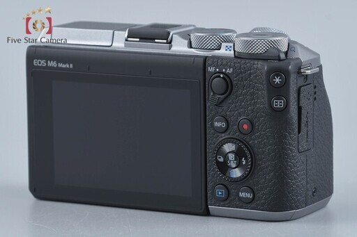 【中古】Canon キヤノン EOS M6 Mark II EF-M 18-150 IS STM レンズキット シルバー 元箱付き