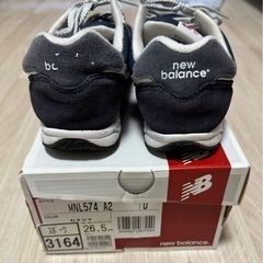 ニューバランス スニーカー MNL574A2 ネイビー 26.5cmの画像