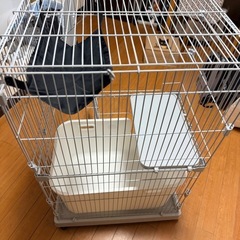 猫ケージ 2段 幅69×奥行48×高さ106cm の画像