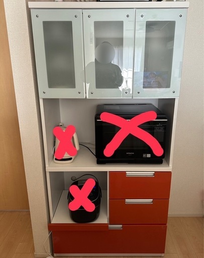 食器棚（お値下げ可能） (れちゃん) 浜の宮の収納家具《食器棚