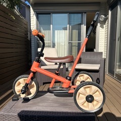 野中製作所 へんしん! サンライダーNEO マットオレンジ　三輪車の画像