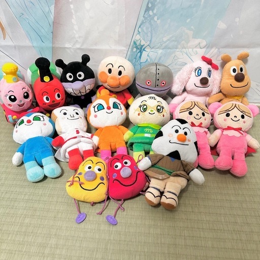 【値下げ交渉可能❣️】アンパンマン ぷりちぃびーんず ぬいぐるみセット