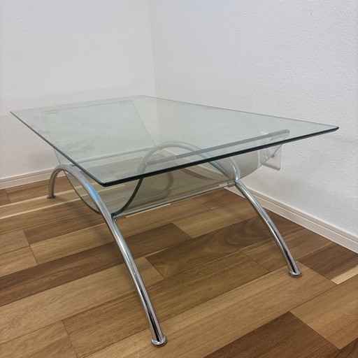 大塚家具 ガラステーブル 机 ローテーブル