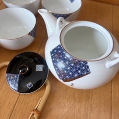湯呑み茶碗5客  急須付きの画像