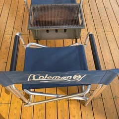 【コールマン】チェア&バーベキューコンロの画像