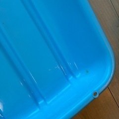 子供用そり　スライダー　水色　雪遊びの画像