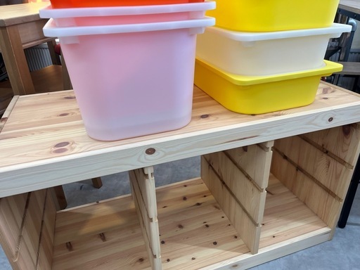 【美品】IKEA TROFAST（トロファスト）木製収納コンビネーション パイン材