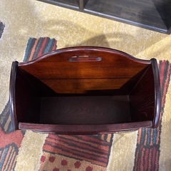 【karimoku/カリモク/オールドカリモク 】マガジンラック スリッパラック 収納ラック 雑誌入れ 和モダン レトロ 和室の画像