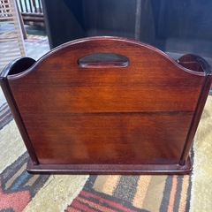 【karimoku/カリモク/オールドカリモク 】マガジンラック スリッパラック 収納ラック 雑誌入れ 和モダン レトロ 和室の画像