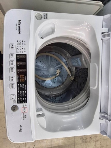 ハイセンス  全自動電気洗濯機 4,5キロ HW-K45E　