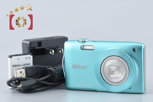 【中古】Nikon ニコン COOLPIX S3300 ミントグリーン コンパクトデジタルカメラ