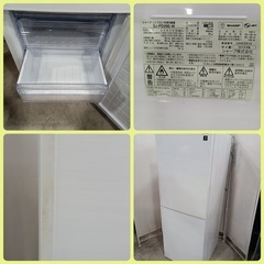 [八6752]   シャープ  2019年製  ノンフロン冷凍冷蔵庫  280L    SJ-PD28E-W  外形寸法  幅560㎜  奥行665㎜  高さ1568㎜の画像