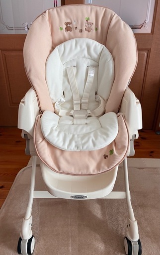 コンビ クーナココAirstyle ハイローチェア ベビーラック クマ柄