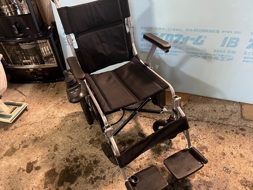 電動車椅子 ポルタス フリーダム UNQ model: EY15  ノーパンクタイヤ Wバッテリー付属 取説あり 動作確認済 中古美品 折りたたみ ④