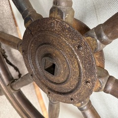 操舵輪 舵 舵輪  船舵 ラット アンティーク レトロの画像